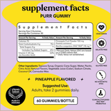 Lemme Purr Vaginal Probiotic Gummies – pH Balance, Healthy Odor, Flora & Immune Support – Pineapple Flavor – 60 Count