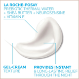 Toleriane Dermallergo Night Cream – Intense Soothing Night Moisturizer with Neurosensine, Vitamin E & Niacinamide for Sensitive Skin