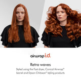 Airwrap i.d.™ Multi-Styler and Dryer – Bluetooth Connected 6-in-1 Hair Styler for Straight & Wavy Hair – Amber Silk