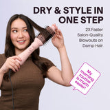 Wavytalk Air Sculpt 5-in-1 Hot Air Brush Set – Blow Dryer Brush, Volumizer, Diffuser & Multi Hair Styler – Pink