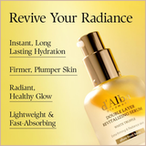 Hydrating Face Serum with Hyaluronic Acid, Vitamin C & Vitamin E – Antioxidant Glow Serum for All Skin Types