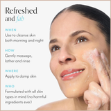 Gentle Exfoliating Foaming Face Cleanser with Plant-Based Buffers